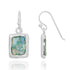 Classic Square Style Roman Glass Earrings